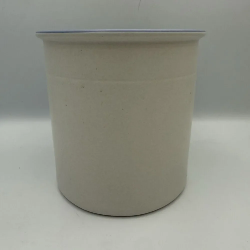 Vintage Pfaltzgraff Yorktown Stoneware Utensil Crock Holder #500 USA Blue Floral